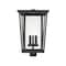 Z-Lite Seoul 3 Light Outdoor Post Mount Fixture, Oil Rubbed Bronze & Clear 571PHXLS-ORB - alternate 1